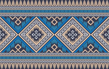 Sacral kabile etnik unsurlarıyla Geometrik vektör arka planı. Geleneksel üçgenler çingene geometrik formları kabile temalarını perdeler kumaş desenli goblen baskıları