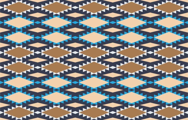部族彩绘彩绘彩绘彩绘彩绘纳瓦霍无缝矢量图案 阿兹特克抽象几何艺术版画在复杂的阿兹特克风格 具有族裔因素的矢量背景 纺织品 — 图库照片