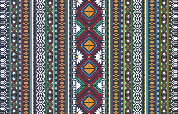Геометричний Етнічний Східний Безшовний Візерунок Традиційний Дизайн Фону Килима Шпалер — стокове фото