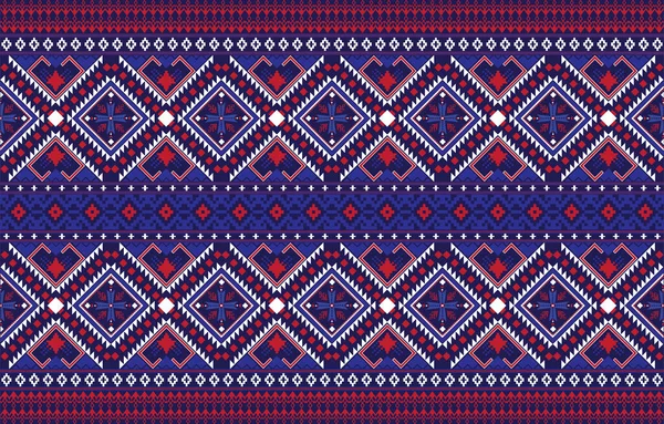 Geometric ethnic pattern. Traditional oriental Indian ikat design for background, print, border wrapping, batik, fabric, vector illustration.