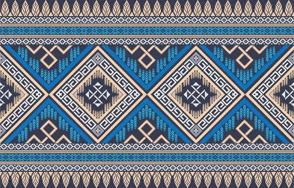 民族风格无缝向量模式 一个几何背景上的部落主题 印刷用纸 纺织品 服装和其他材料的装饰品 — 图库矢量图片