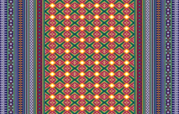 Geometrische Vectorachtergrond Met Sacrale Tribale Etnische Elementen Traditionele Driehoeken Zigeuner — Stockvector