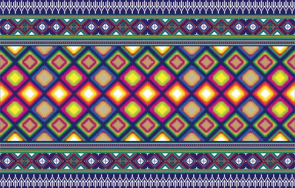 패턴의 원활한 텍스처 Navajo 기하학적 소박한 느낌으로 디자인은 원주민들로부터 영감을 — 스톡 벡터