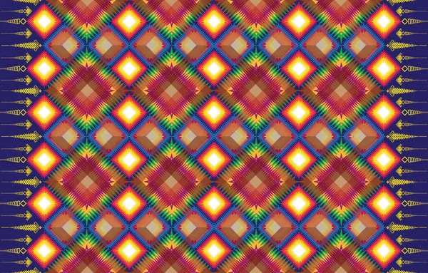Texturas Sem Costura Com Padrões Étnicos Impressão Abstracta Geométrica Navajo —  Vetores de Stock