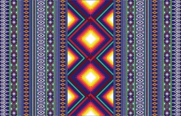Texture Senza Cuciture Con Motivi Etnici Stampa Astratta Geometrica Navajo — Vettoriale Stock