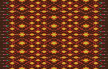 Sacral kabile etnik unsurlarıyla Geometrik vektör arka planı. Geleneksel üçgenler çingene geometrik formları kabile temalarını perdeler kumaş desenli goblen baskıları