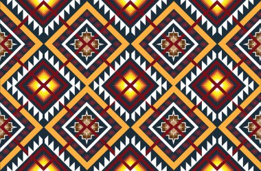 Etnik, kabilesel, pürüzsüz yüzey deseni. Nakış süsü gibi. Halkın geçmişi. Tekrarlanan geometrik semboller motifi. Folklorik duvar kağıdı. Hassas dijital kağıt, tekstil baskısı.