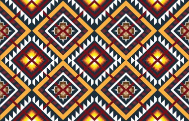 Etnik, kabilesel, pürüzsüz yüzey deseni. Nakış süsü gibi. Halkın geçmişi. Tekrarlanan geometrik semboller motifi. Folklorik duvar kağıdı. Hassas dijital kağıt, tekstil baskısı.