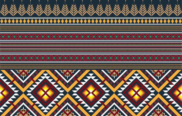 Ethnic, tribal seamless surface pattern. Embroidery ornament. Folk background. Repeated geometric symbols motif. Folkloric wallpaper. Delicate digital paper, textile print.