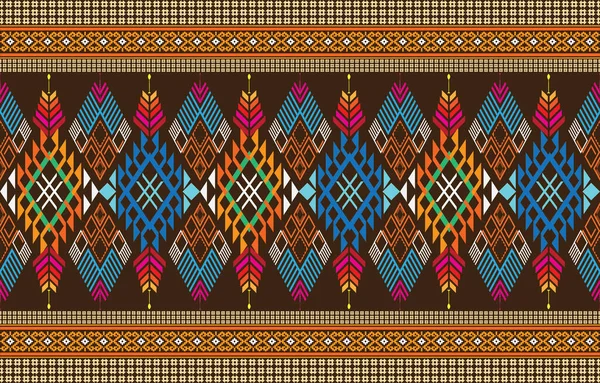 Vector Diseño Fondo Étnico Azteca Con Patrón Perfecto Ilustran Los — Foto de Stock