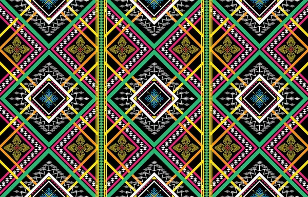 Геометричний Векторний Фон Сакральними Етнічними Елементами Племені Традиційні Трикутники Циганські — стокове фото