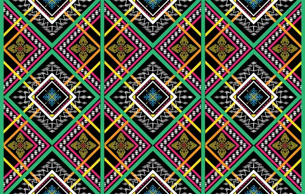 Plemienny Wzór Bez Szwu Azteckie Geometryczne Tło Wektora Może Być — Zdjęcie stockowe
