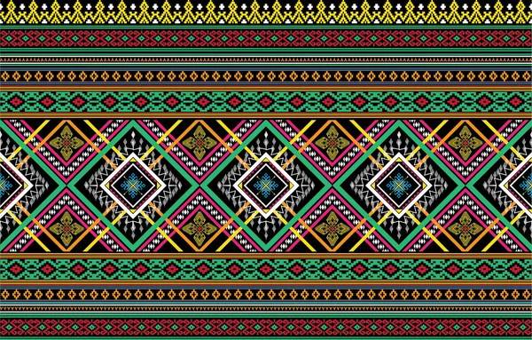 部落条纹无缝图案 阿兹特克几何矢量背景 可用于纺织品设计 装饰用纸 包装材料 背包等网页设计 — 图库照片