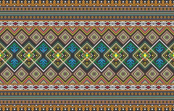 Geometrické Vektorové Pozadí Sakrálními Kmenovými Etnickými Prvky Tradiční Trojúhelníky Cikánské — Stock fotografie