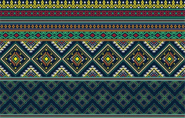 Geometrischer Vektorhintergrund Mit Sakralen Ethnischen Stammeselementen Traditionelle Dreiecke Zigeuner Geometrische — Stockfoto