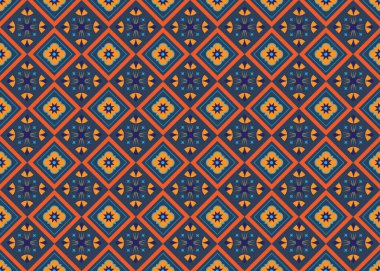 Sacral kabile etnik unsurlarıyla Geometrik vektör arka planı. Geleneksel üçgenler çingene geometrik formları kabile temalarını perdeler kumaş desenli goblen baskıları