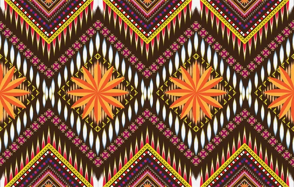 Geometric Ethnic Oriental Pattern Traditional Design Background Carpet Wallpaper Clothing — Stock Photo, Image