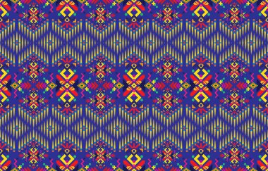 Kusursuz bir şablonu olan Aztek etnik arka plan tasarım vektörü. Geleneksel motifler gösterilir. Kusursuz şablon elementi