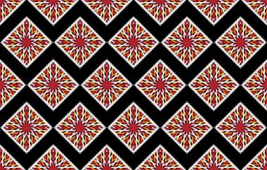 Kusursuz bir şablonu olan Aztek etnik arka plan tasarım vektörü. Geleneksel motifler gösterilir. Kusursuz şablon elementi