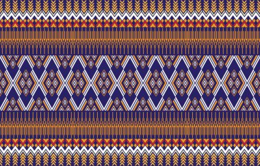 Sacral kabile etnik unsurlarıyla Geometrik vektör arka planı. Geleneksel üçgenler çingene geometrik formları kabile temalarını perdeler kumaş desenli goblen baskıları