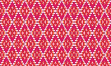 Sacral kabile etnik unsurlarıyla Geometrik vektör arka planı. Geleneksel üçgenler çingene geometrik formları kabile temalarını perdeler kumaş desenli goblen baskıları