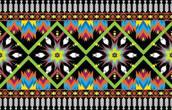 Tribal Ethnic Themes Geometric Seamless Background Peruvian American Indigenous Pattern — Stock Photo, Image