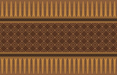 Geometrik etnik oryantal desensiz geleneksel arka plan, halı, duvar kağıdı, giysi, ambalaj, kumaş, taşıyıcı, illüstrasyon, nakış tarzı.