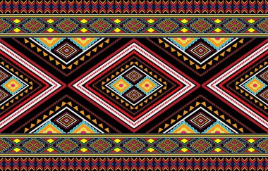 kabile pastel çok renkli pastel Navajo kusursuz vektör deseni. Aztek soyut geometrik sanat baskısı sofistike bir Aztek tarzında. Etnik unsurlara sahip vektör geçmişi.