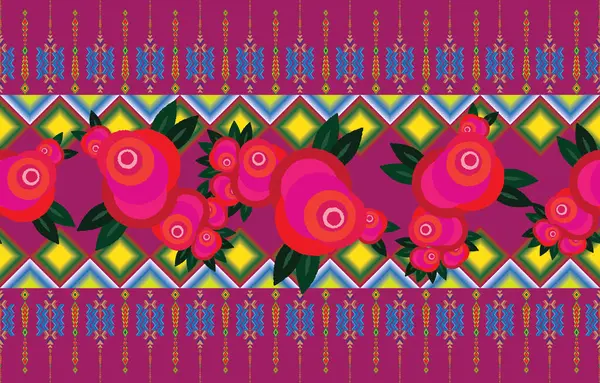 Seamless Textures Ethnic Patterns Navajo Geometric Abstract Print Decorative Decoration Stock Snímky