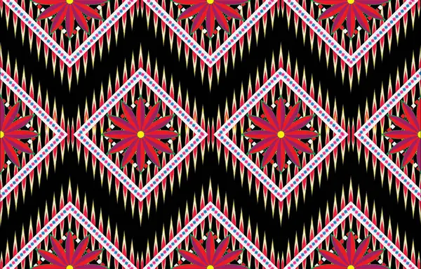 stock image Ethnic monochrome seamless pattern. Background with Aztec geometric patterns. Print with a tribal theme. Fabric from the Navajo people. Abstract wallpaper in a modern style. Illustration in vector format. Textile design for paper.