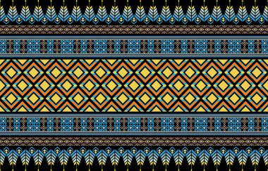 Kusursuz bir şablonu olan Aztek etnik arka plan tasarım vektörü. Geleneksel motifler gösterilir. Kusursuz şablon elementi