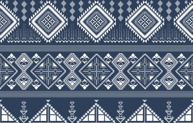 Kusursuz bir şablonu olan Aztek etnik arka plan tasarım vektörü. Geleneksel motifler gösterilir. Kusursuz şablon elementi