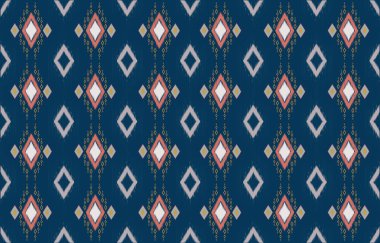 Kumaş ve kağıt için kabile Aztek baskı şablonu. Boho şıklığında kusursuz bir desen. Etnik süslemeli soyut bir arka plan. Aztek deseni. Yaz modası.