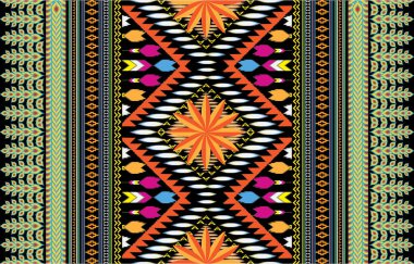 kabile pastel çok renkli pastel Navajo kusursuz vektör deseni. Aztek soyut geometrik sanat baskısı sofistike bir Aztek tarzında. Etnik unsurlara sahip vektör geçmişi. Duvar kağıdı, kumaş, kağıt, kapak, tekstil, 
