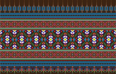 Ajrakh Deseni ve blok yazdırma Deseni ve batik baskı Arkaplan dijital baskı deseni tekstili