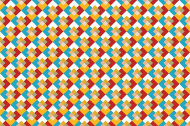 Simetrik çizgileri kafes ile geometrik etnik köken. Şık tek renkli doku. Vektör soyut Seamless Modeli.