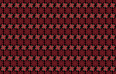 Geometrik süsleme ile çizgili titreşimli görüntüyü edikula. Vektör Dikişsiz tek renkli desen. Modern şık doku.