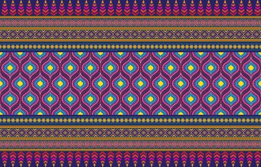 Peru Amerikan Yerlilerinin etnik motifleri geometrik vektör arka planı. Doodle yerli Amerikan kabile motifleri tekstil baskısı geleneksel tasarım. Navajo sembolleri kumaş deseni.