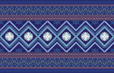 Kumaş ve kağıt için kabile Aztek baskı şablonu. Boho şıklığında kusursuz bir desen. Etnik süslemeli soyut bir arka plan. Aztek deseni. Yaz modası.