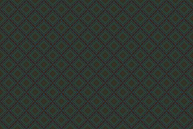 Karanlık gece yarısı donanmasının arka planında geometrik etnik desenli doğu tasarımı. Duvar kâğıdı el işi, halı, giysi, kumaş tasarımı için pembe, beyaz, sarı, yeşil renkli geleneksel geometri.