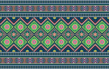 Maya Amerikan Yerlilerinin etnik motifleri geometrik kusursuzdur. Alışılmadık yerli Amerikan kabile motifleri geleneksel kumaş tasarımları giyerler. Meksika halk modası.