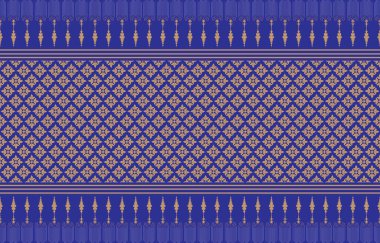 Kumaş ve kağıt için kabile Aztek baskı şablonu. Boho şıklığında kusursuz bir desen. Etnik süslemeli soyut bir arka plan. Aztek deseni. Yaz modası.