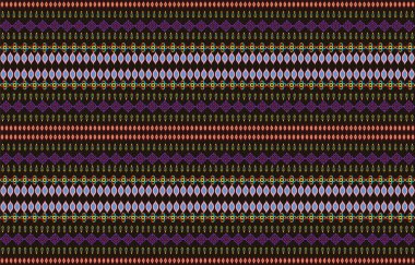 Kabile çizgili, pürüzsüz desen. Aztek geometrik vektör arkaplanı. Tekstil tasarımında, giysi, aksesuar, dekoratif kağıt, ambalaj, zarf, sırt çantası vs. yapımında kullanılabilir..