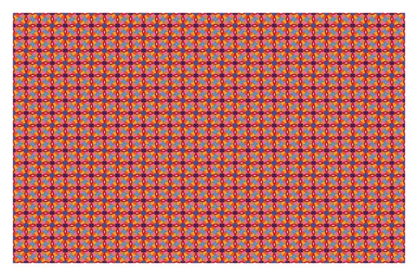 Dcor için sürekli bir desen içinde simetrik bileşenler kümesi. Duvar kağıdı, tekstil ve seramik. Hepsinde parmak izi var. Vektör biçiminde resimleme.