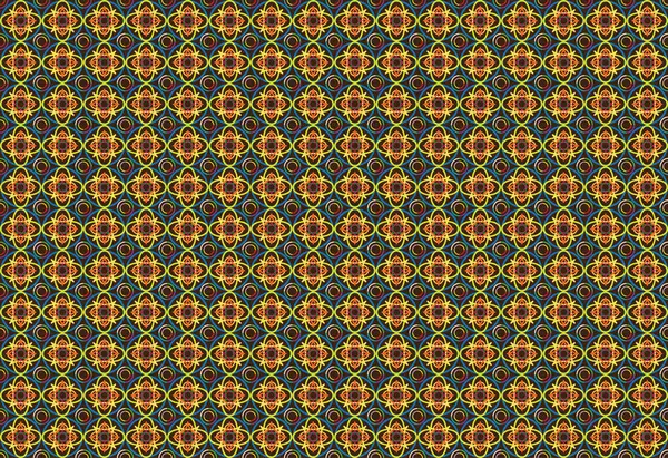 Endonezya ve diğer Asya ülkelerinde soyut etnik ikat desenli geleneksel kumaş tasarımına sahip bir arka plan