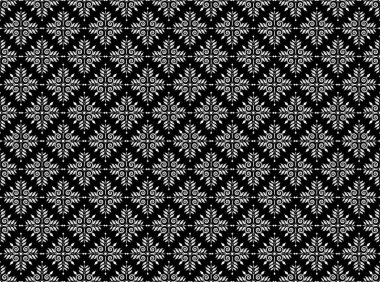 Botanik çiçekli dijital tekstil tasarımına sahip kusursuz muhteşem bir grup. Yeşil yapraklar altın rengi geometrik sınır.