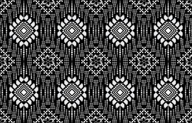 Sacral kabile etnik unsurlarıyla Geometrik vektör arka planı. Geleneksel üçgenler çingene geometrik formları kabile temalarını perdeler kumaş desenli goblen baskıları