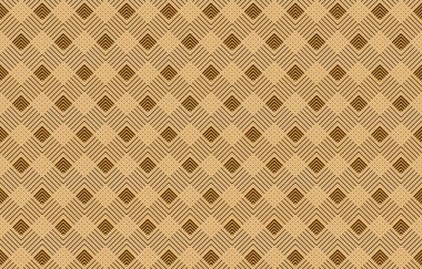 Botanik çiçekli dijital tekstil tasarımına sahip kusursuz muhteşem bir grup. Yeşil yapraklar altın rengi geometrik sınır. 