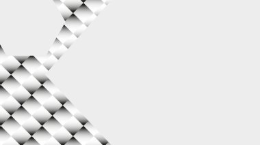 Dikdörtgen arkaplan siyah ve beyaz aşamalı tasarım ve sunum için boş bir alan var. İş sunumları için kullanılabilir