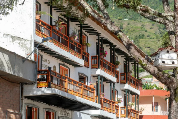 Tamesis Antioquia Colombia Junio 2020 Arquitectura Fachada Una Casa — Foto de Stock
